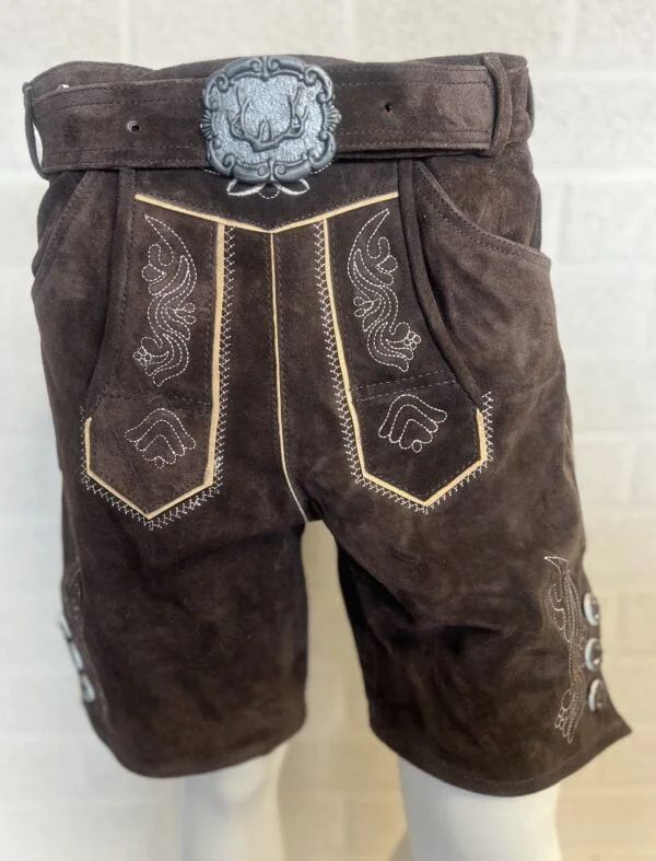 Lederhose Moritz, kort model met bretels