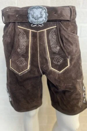 Lederhose Moritz, kort model met bretels