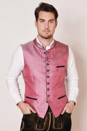 Trachten Gilet Jano - Rose