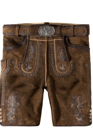 Lederhose Thomas2, bruin met riem