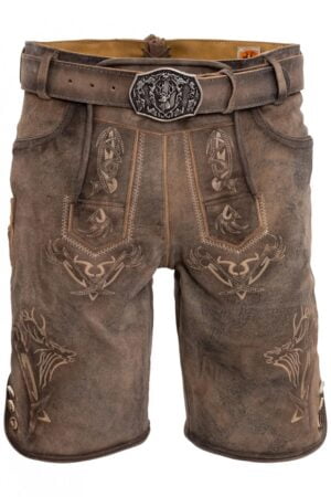 Lederhose Felixsee, bruin met riem