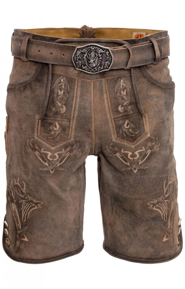 Lederhose Felixsee, bruin met riem