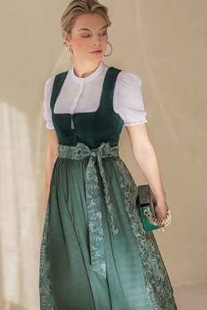 Dirndl Irsee 70 cm  groen/petrol