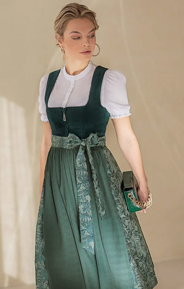 Dirndl Irsee 70 cm  groen/petrol